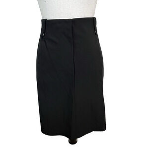 Zenergy by Chico's Skirt size 10 12 2 Black Straight Knee Fitness Sports Outdoor